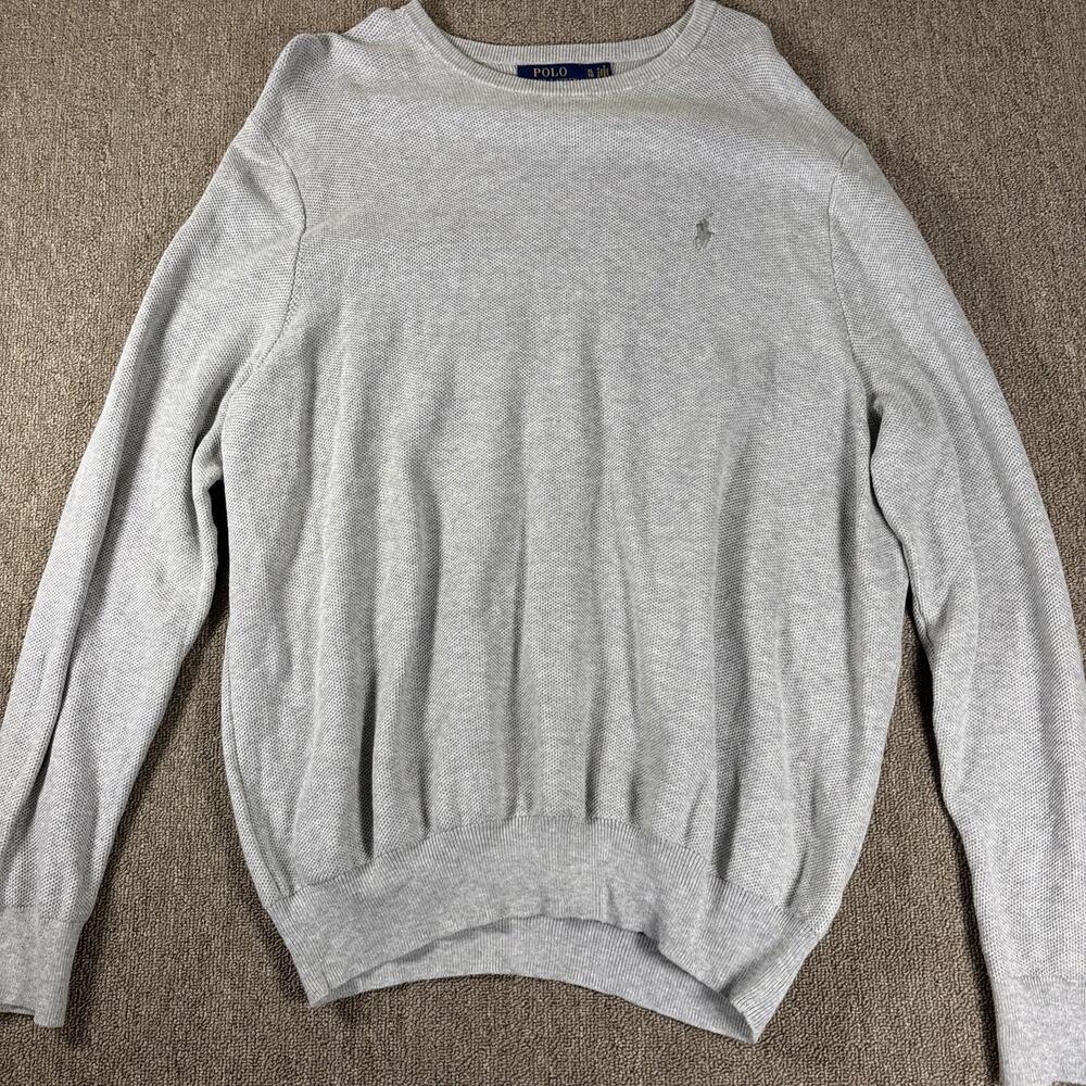 Polo Ralph Lauren Men’s Long Sleeve Knit Pullover XL Gray